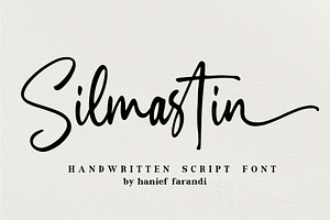 Silmastin. Handwritten Script Font