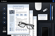 PRO Resume 1, a Resume Template by ikono.me (Thumbnail 2 of 5)