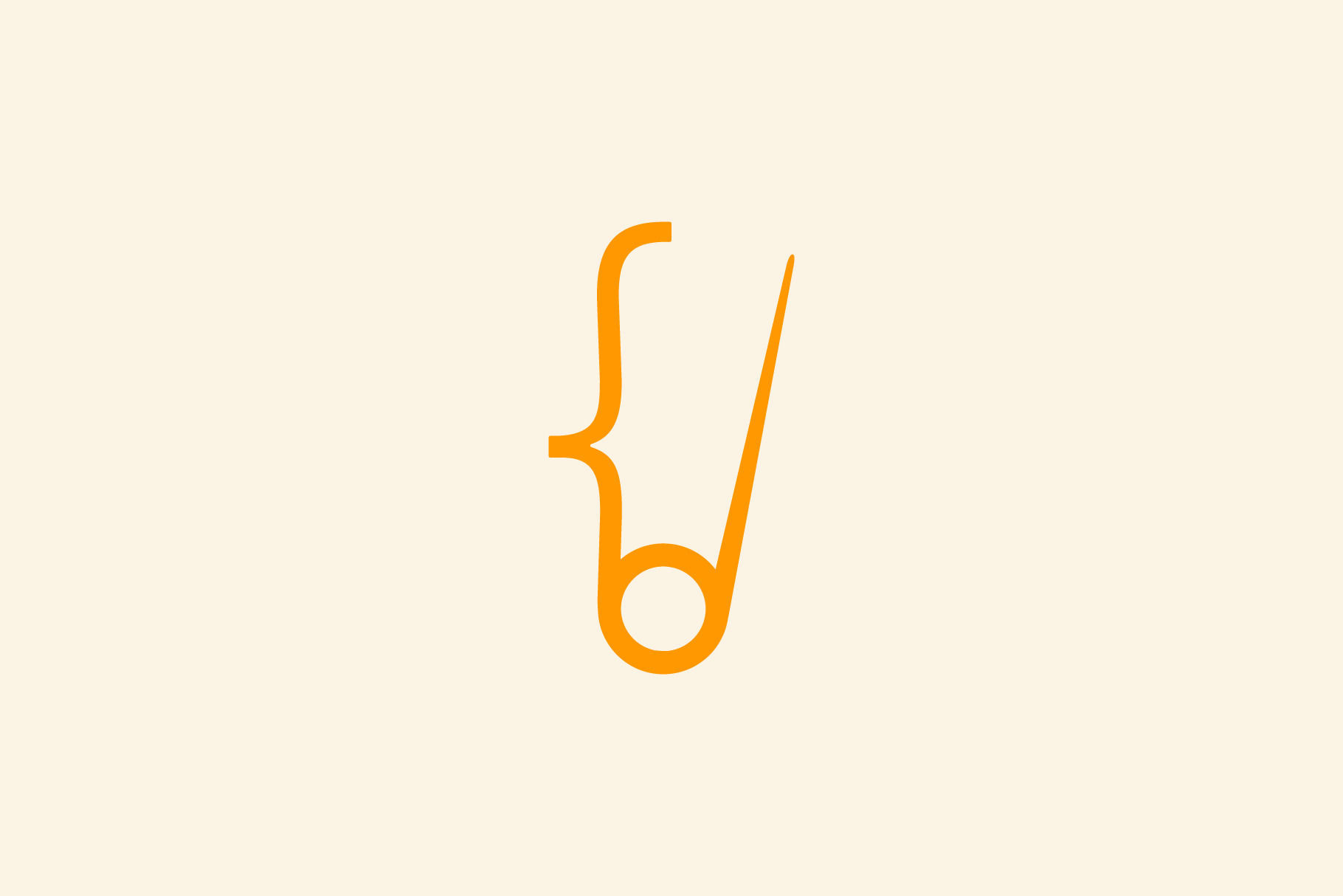 code needle logo template design | Creative Market