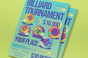 Y2K Billiard Tournament Flyer Set, a Flyer Template by graphicook (Thumbnail 2 of 3)