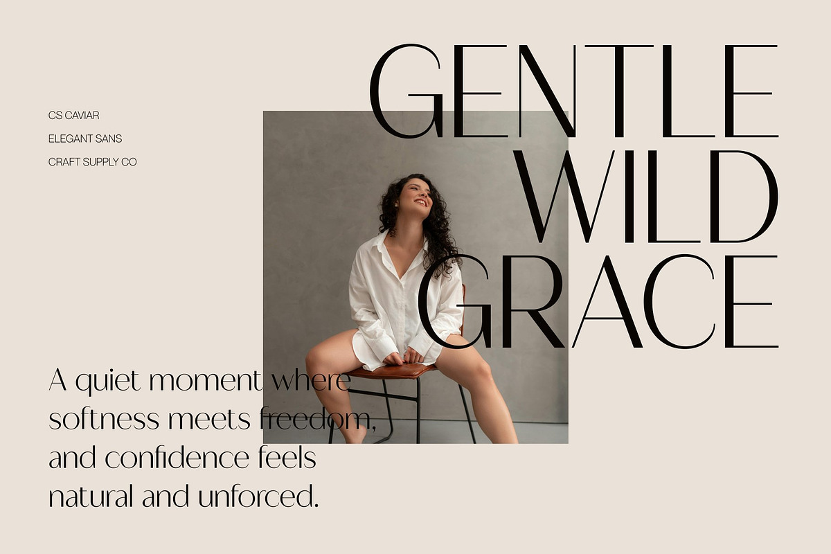 CS Caviar – Clean Sans Serif, a Sans Serif Font by Craft Supply Co. (Photo 7 of 8)