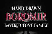 Boromir - 11 layered fonts, a Serif Font by Leitmotif (Thumbnail 1 of 6)