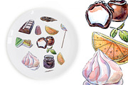 Watercolor sweets, a Food Illustration by miminoshka (Thumbnail 6 of 10)