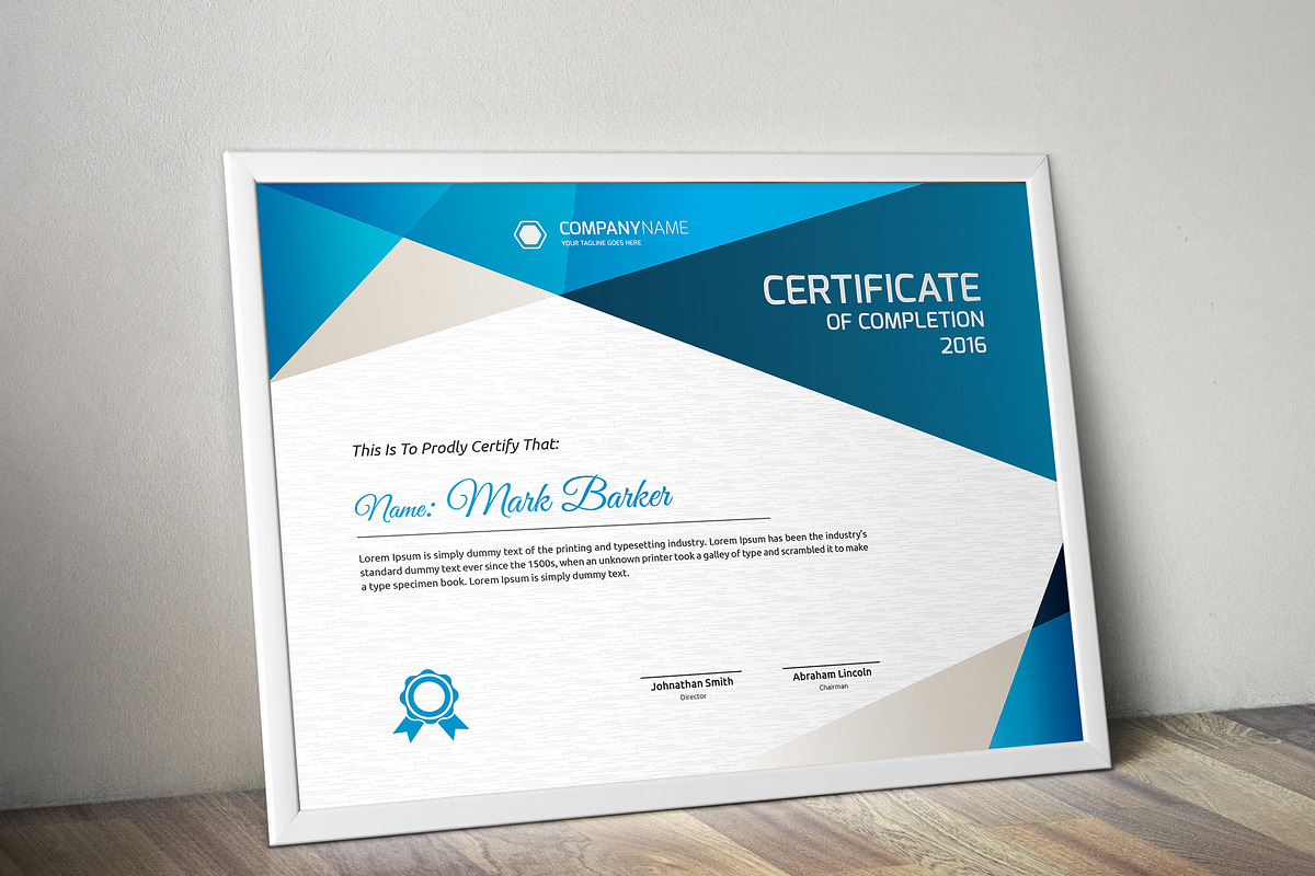 Certificate Word | PSD | AI, a Stationery Template by Curve Design (Photo 4 of 4)