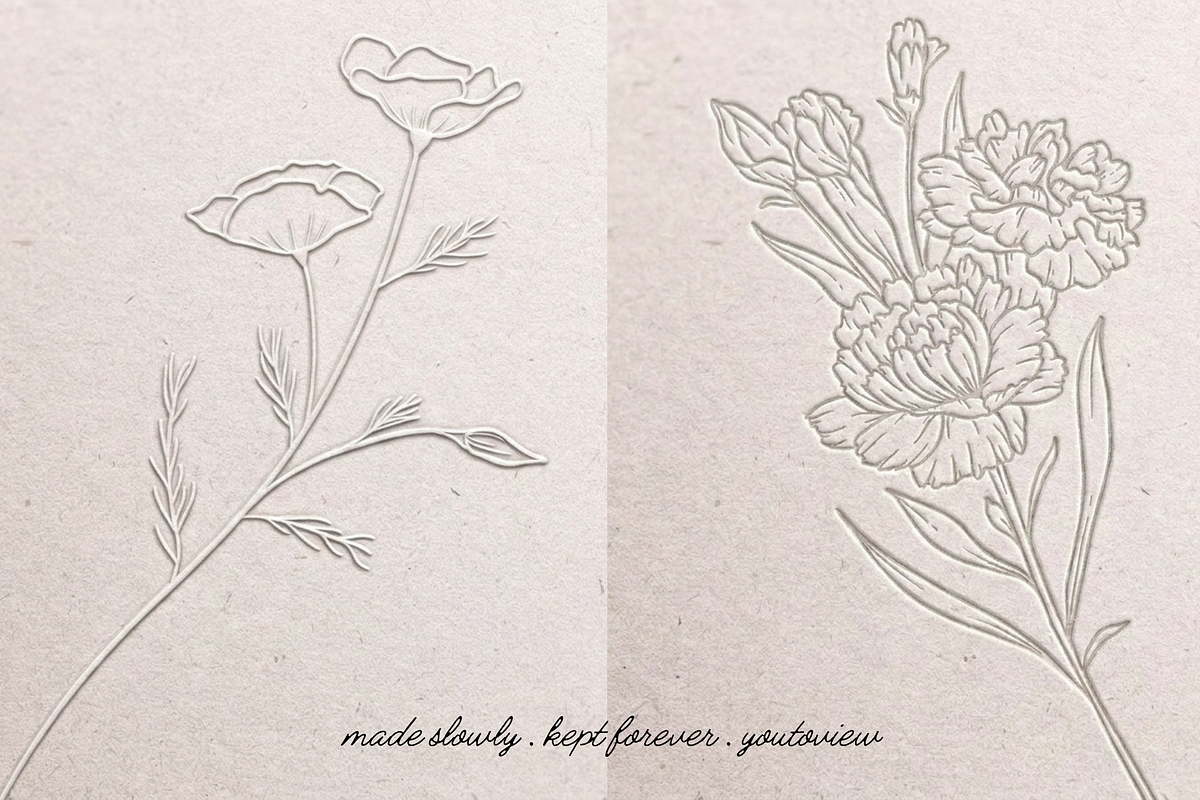 Botanical Line Art Illustrations, a Decorative Illustration by youtoview (Photo 15 of 15)