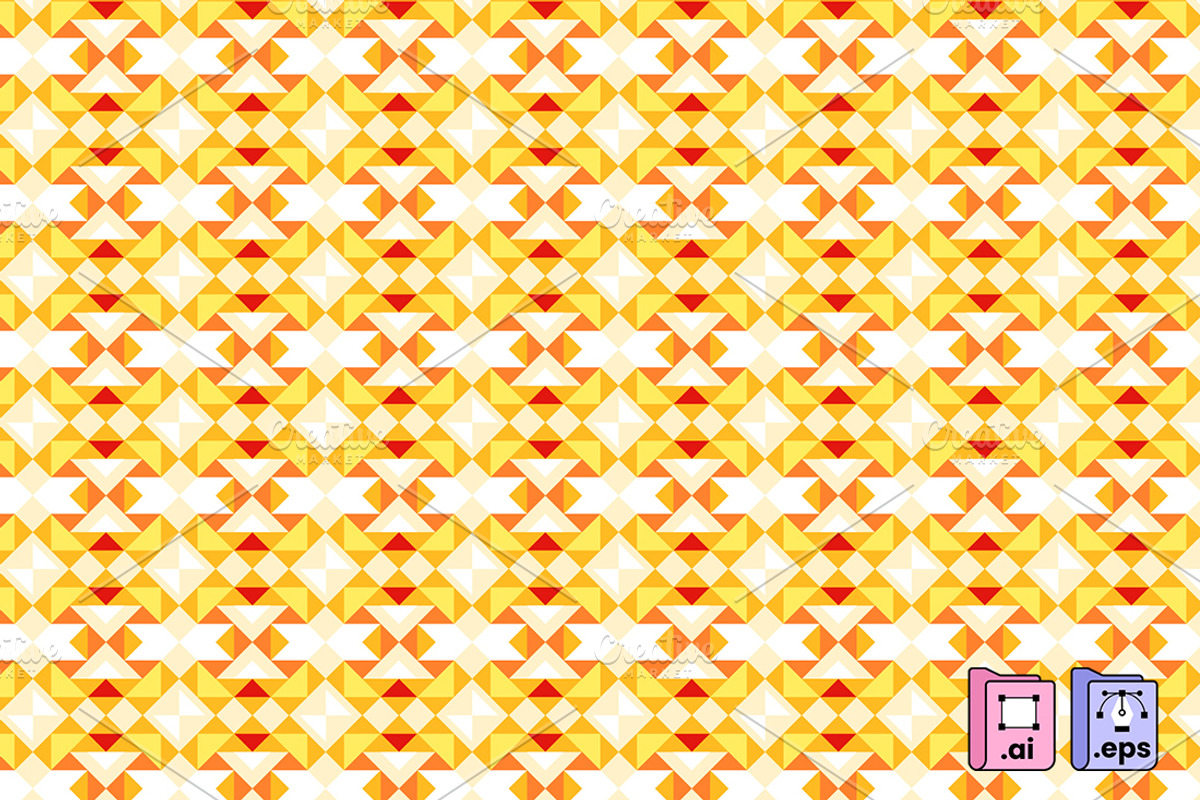 Colorful Geometric Vector Pattern, a Pattern Graphic by MISS CHATZ (Photo 2 of 3)