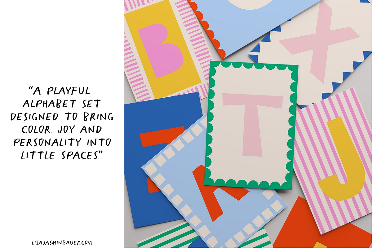 Joyful ABC Poster Prints, a Decorative Illustration by Lisa Jasmin Bauer (Photo 2 of 8)
