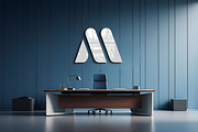 Modern Office Wall Logo Mockup, a Mockup by GenesisCreativeCo (Thumbnail 1 of 3)