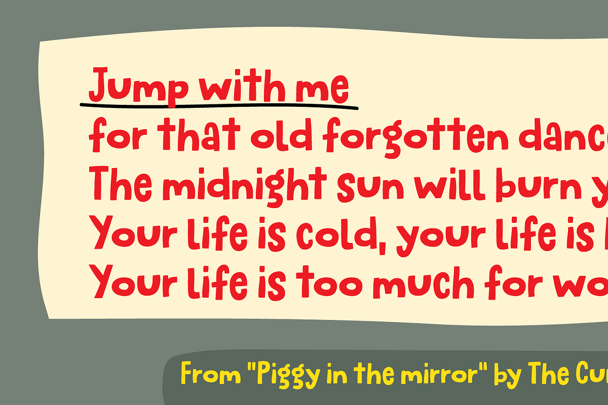 Jump with me!, a Font by pizzadudedotdk (Photo 8 of 9)
