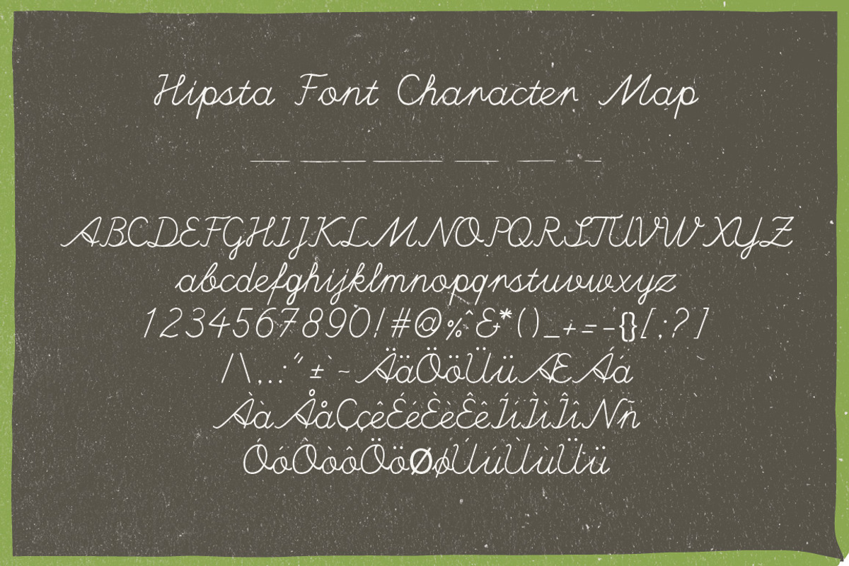 Hipsta Script + Hand Drawn Brushes preview 3