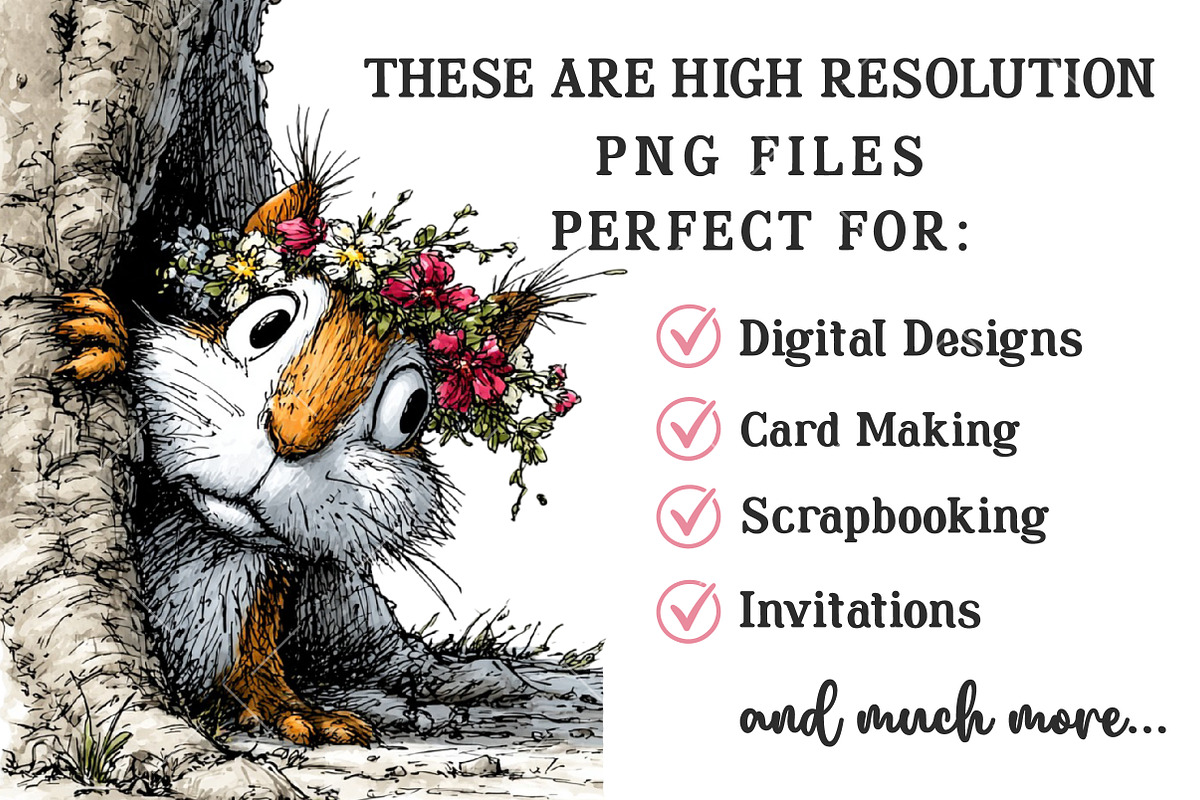 Spring Peeking Animal Clipart, an Illustration by OK Design (Photo 5 of 6)