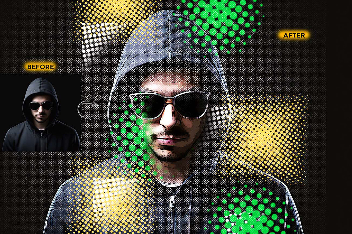 HALFTONE X Experimental Halftone, an Action Add-On by Studio Retouch (Photo 56 of 63)