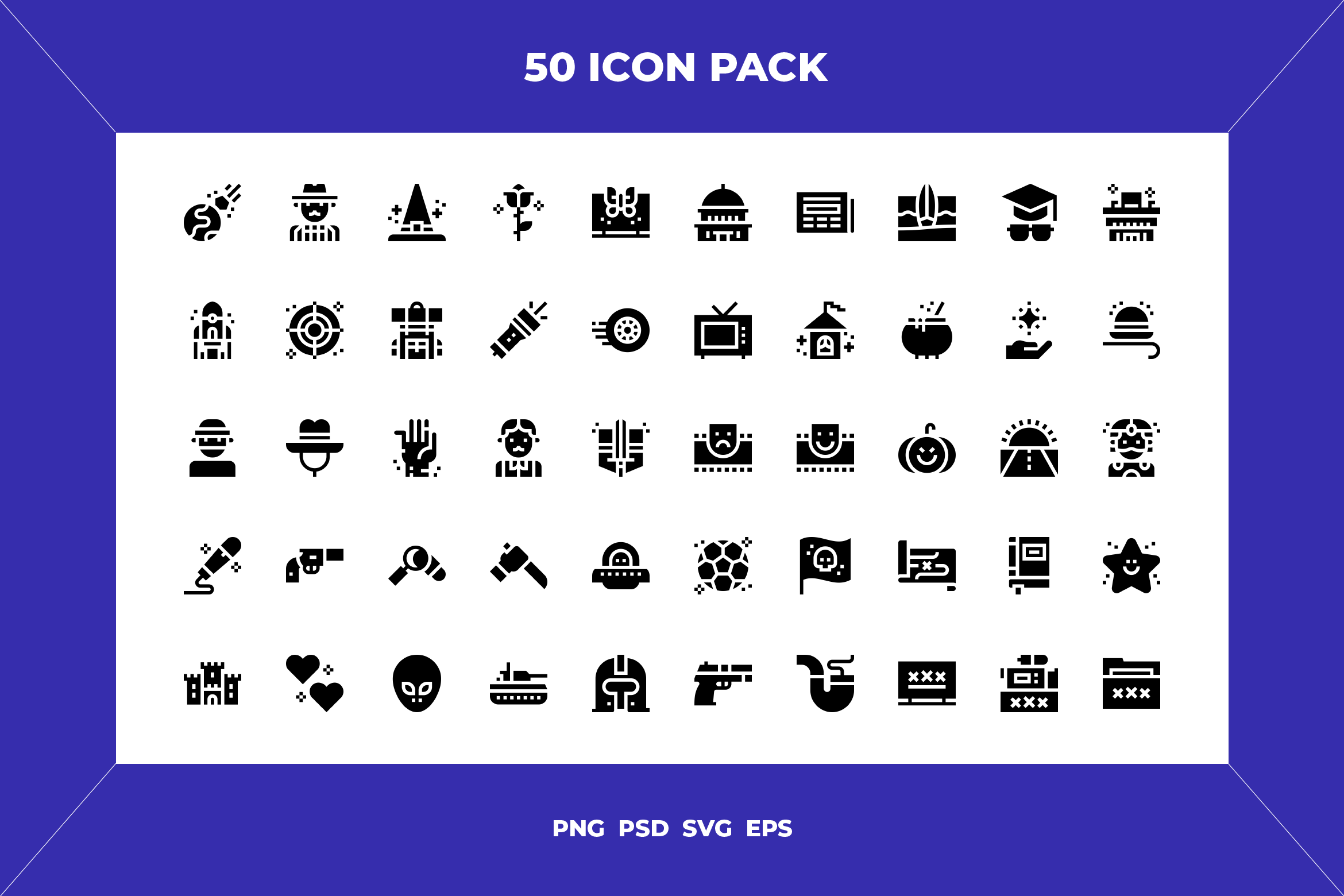Films genre icons, an Outline Icon by Wencory