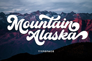 Mountain Alaska – Retro Bold Script