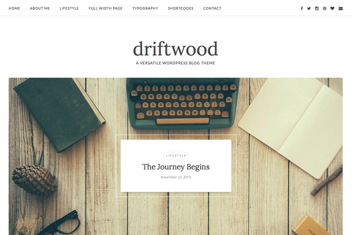 Driftwood - Wordpress Blog Theme, a WordPress Template by Nudge Media Design (Photo 2 of 3)