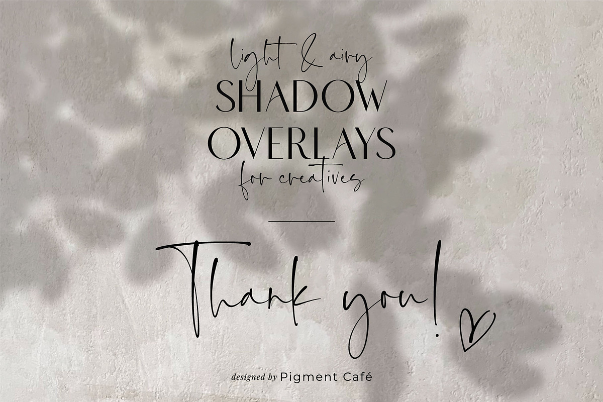 Leafy Botanical Shadow Overlays, a Background Graphic by Pigment Café (Photo 8 of 8)