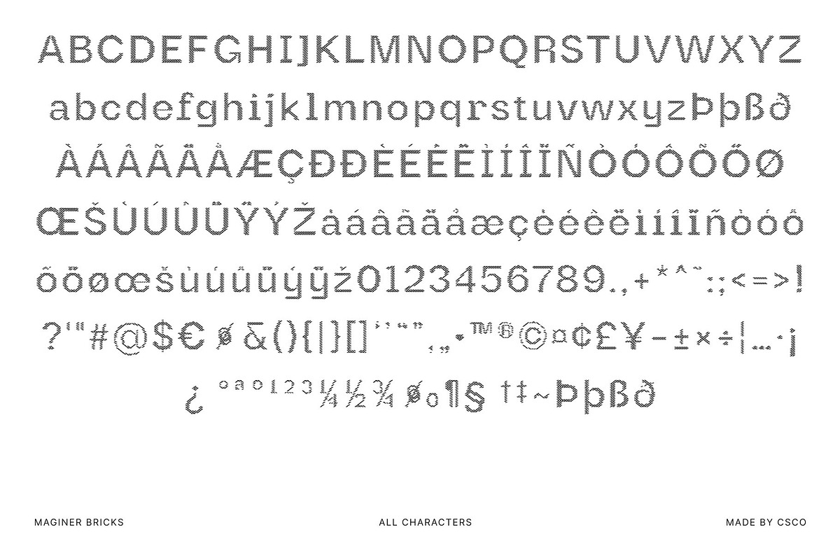 Maginer Bricks, a Sans Serif Font by Craft Supply Co. (Photo 8 of 8)