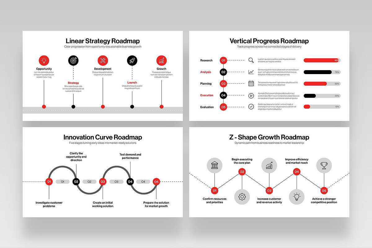 Roadmap Timeline Infographic Present, a Presentation Template by BrandPacks (Photo 2 of 7)