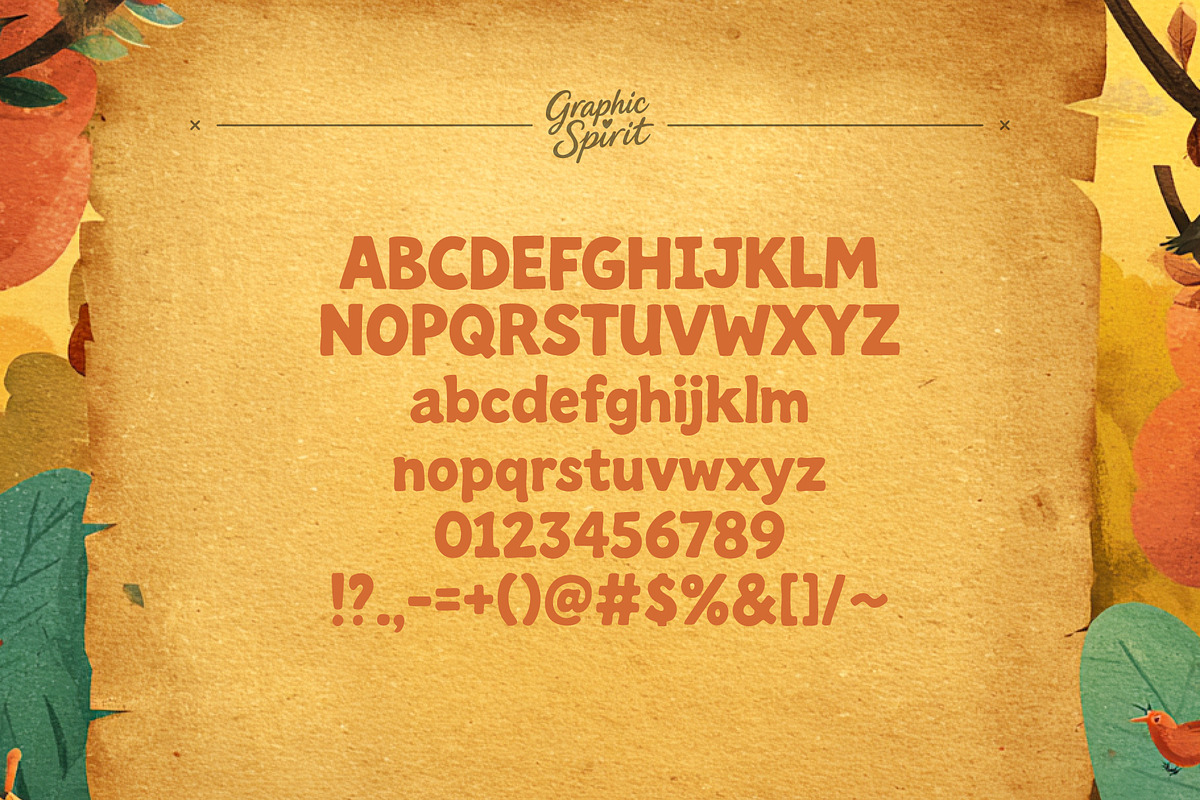 Paper Hugs Funny Decorative Font, a Font by Graphic Spirit (Photo 12 of 12)