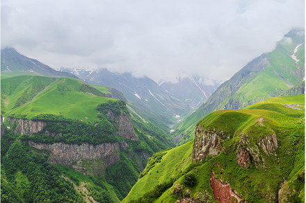 mountains of Georgia and mountain, a Nature Photo by yanadjana