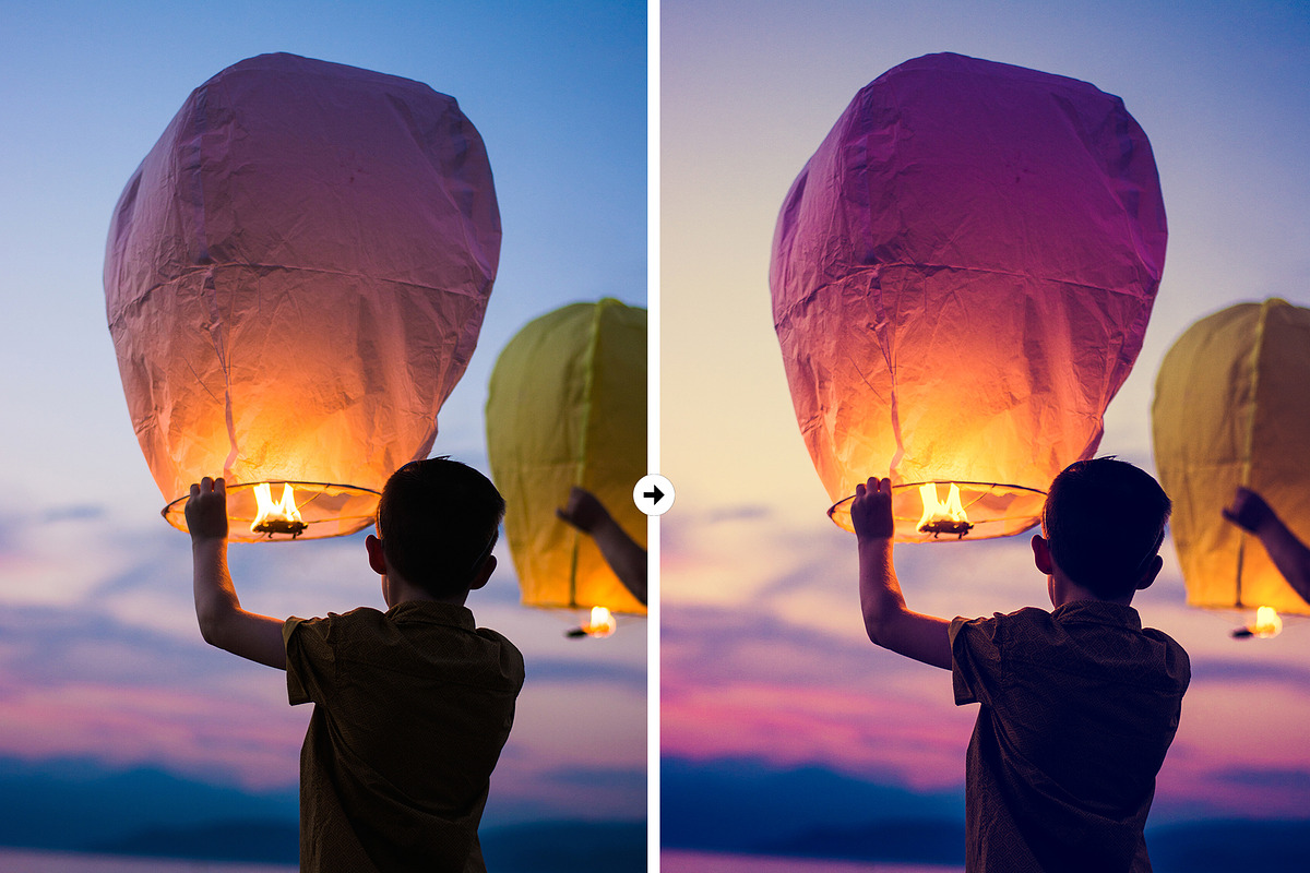 15 Golden Hour Lightroom Presets, an Action Add-On by M E G A S E T S (Photo 3 of 5)