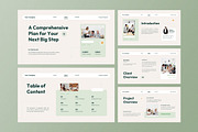 Cream Green Project Proposal PPT, a Presentation Template by Aiyari Graphic (Thumbnail 2 of 5)