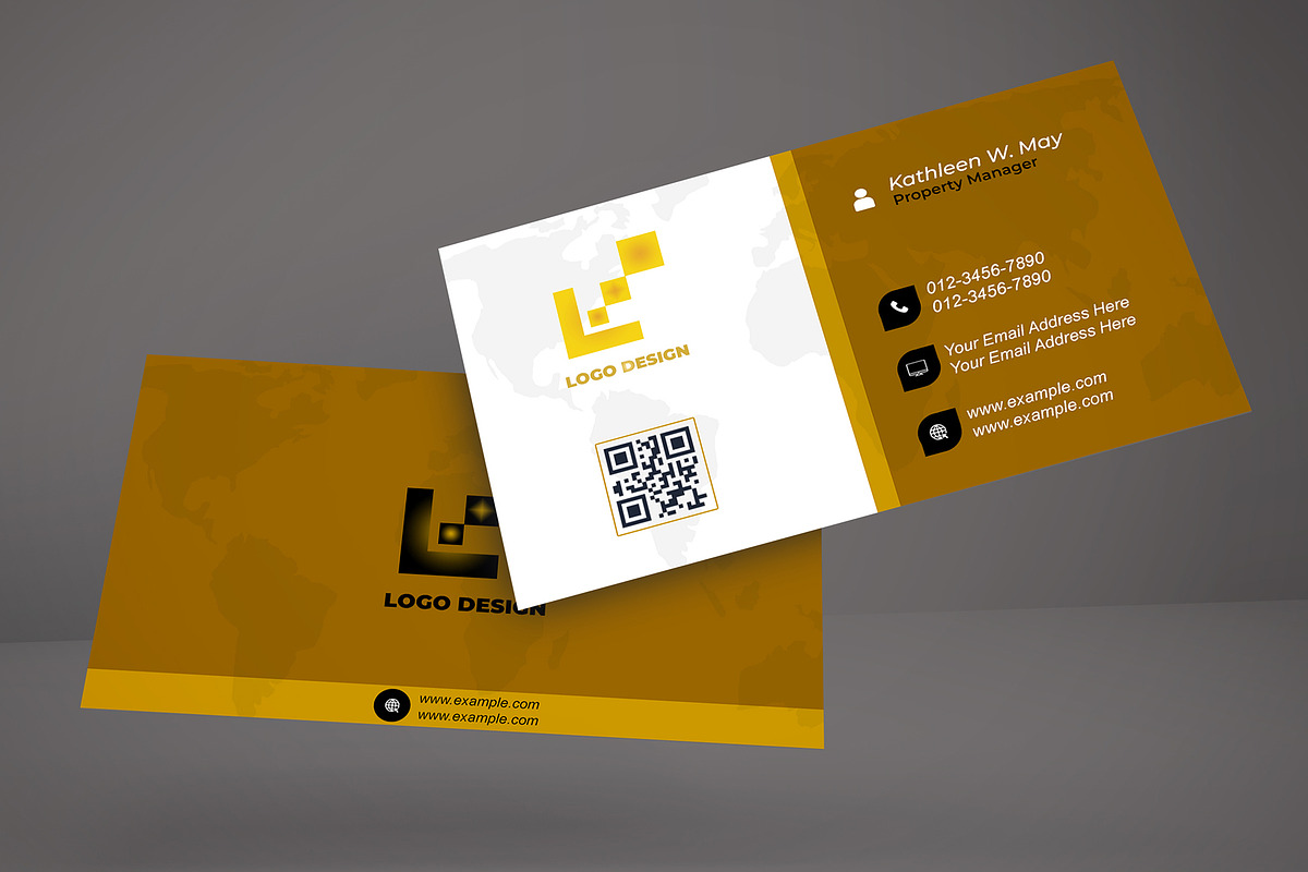Modern Corporate Card PSD preview 5