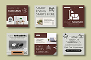 Modern Furniture Social Media Post, a Social Media Template by MightyDesign (Thumbnail 2 of 8)
