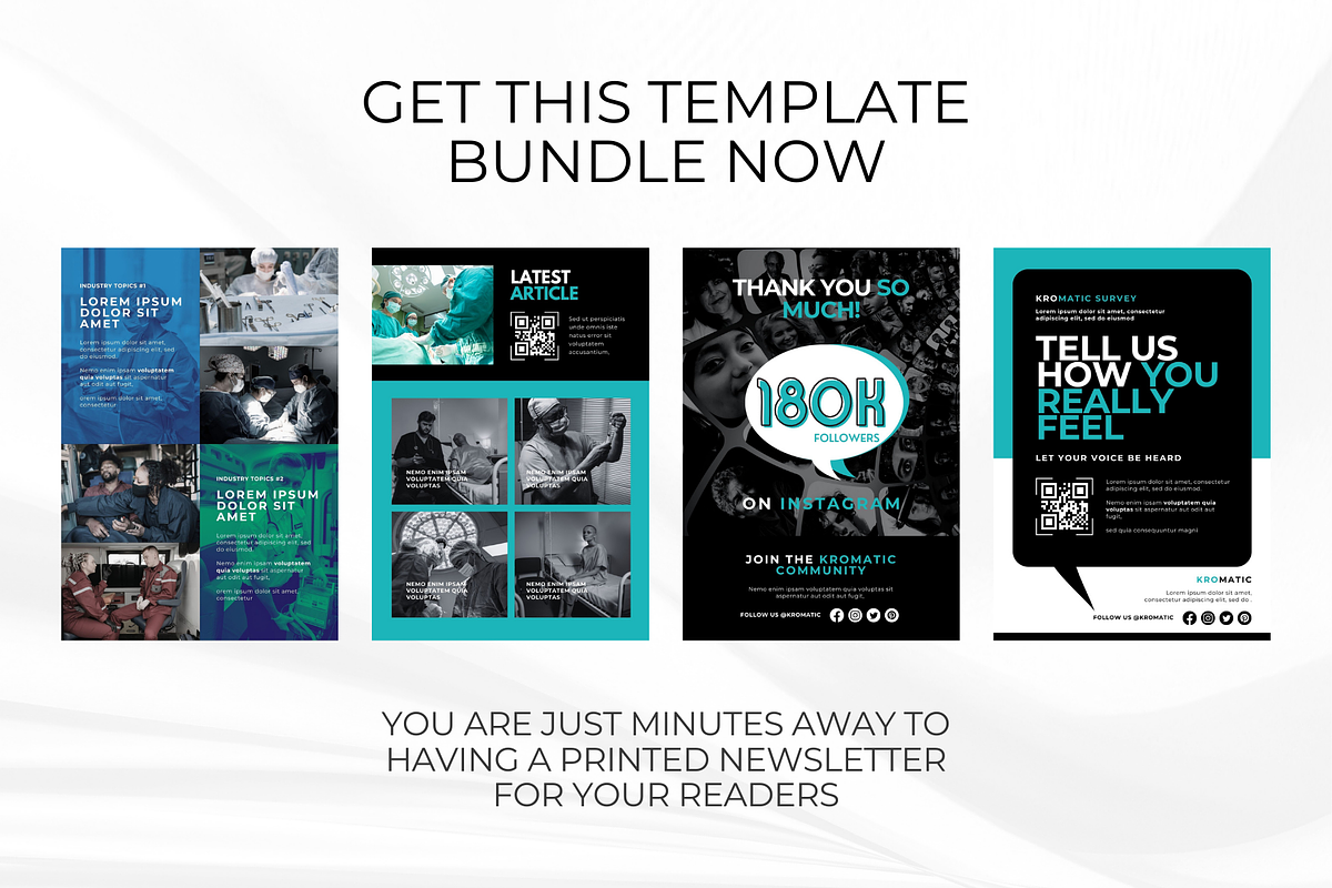 Medical Clinic Newsletter Template, a Marketing Template by Kromatic Design Studio (Photo 7 of 7)