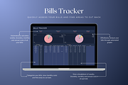 Bills Tracker - Darkmode, a Templates & Theme by The Creative Plans co (Thumbnail 4 of 10)