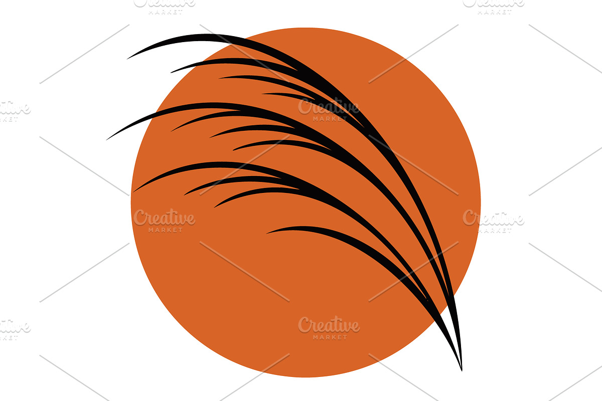 Wild pampas grass blowing in wind, an Object Illustration by nandinigraphics (Photo 2 of 3)