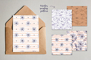 Flowers & stripes - Cards & Patterns, a Decorative Illustration by ClipartMuchLove (Thumbnail 3 of 13)