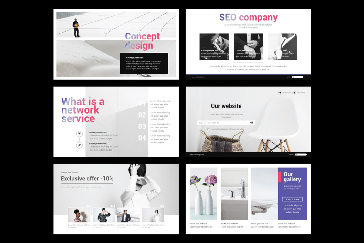 WEB DESIGN - Powerpoint Template, a Presentation Template by Shafura