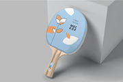 Table Tennis Racket Mockups, a Product Mockup by megostudi0 (Thumbnail 3 of 6)