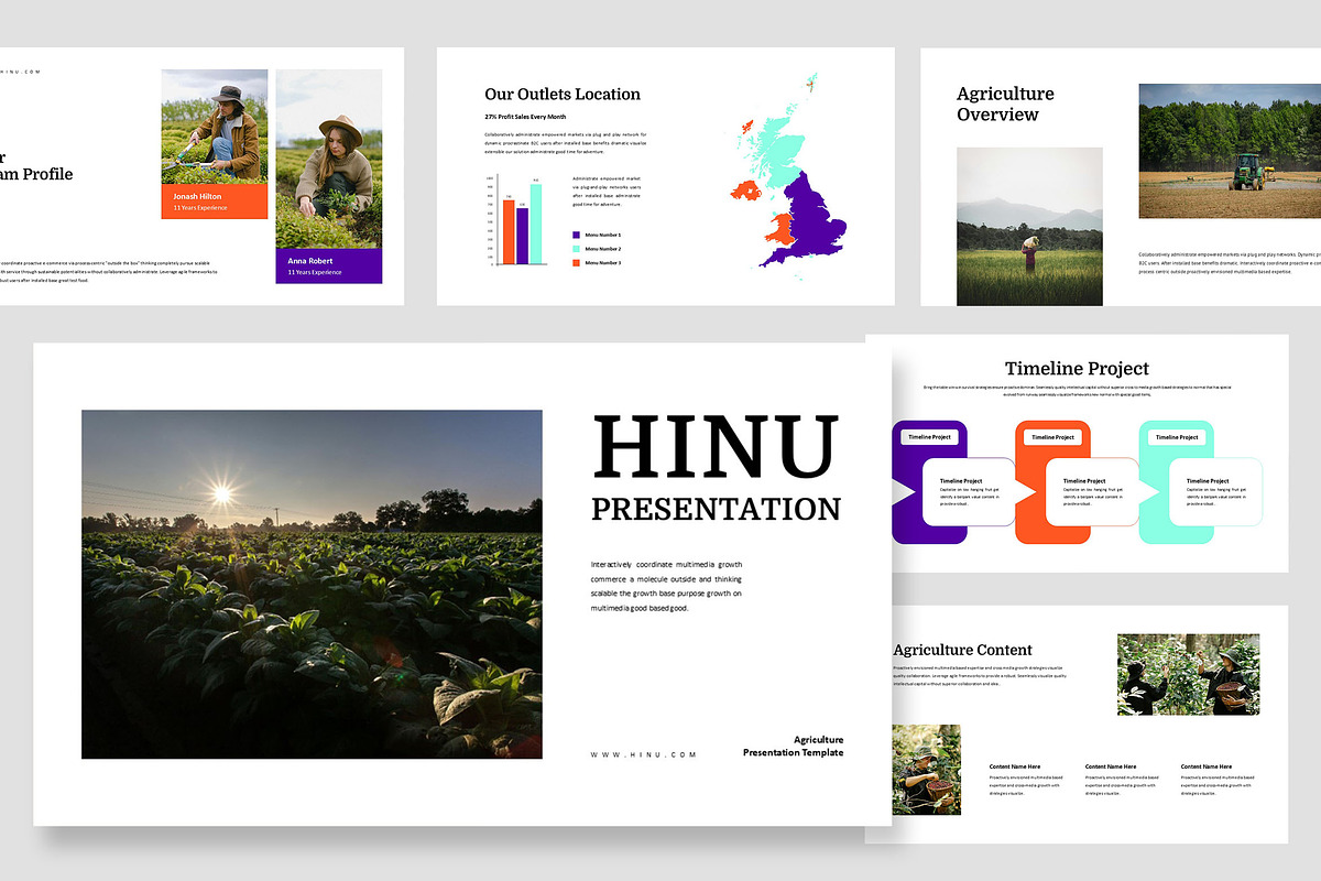 Hinu : Agriculture Google Slides, a Presentation Template by Punkl Camp (Photo 1 of 9)