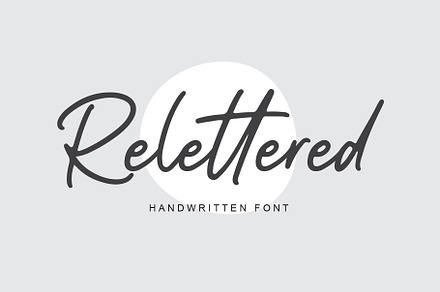 Relettered | Handwritten font