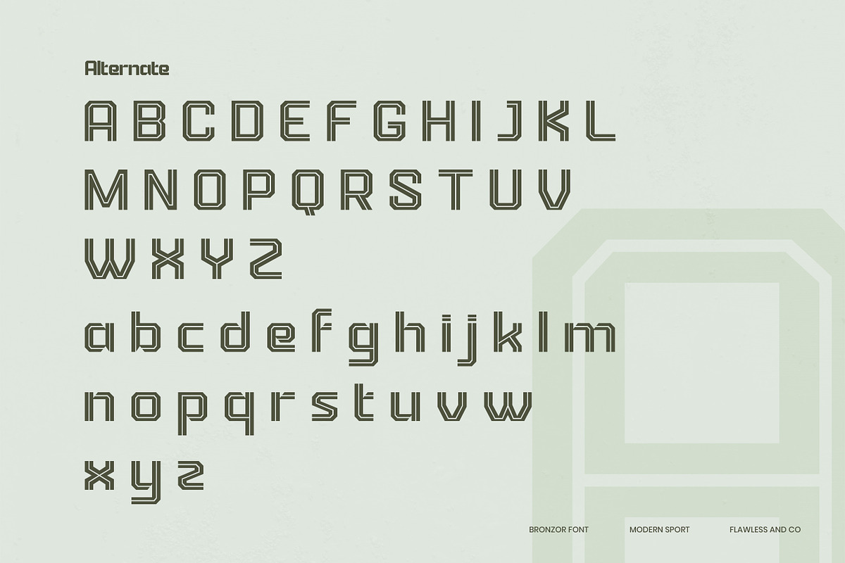 Bronzor - Sport Display Font, a Font by Flawless And Co (Photo 8 of 10)