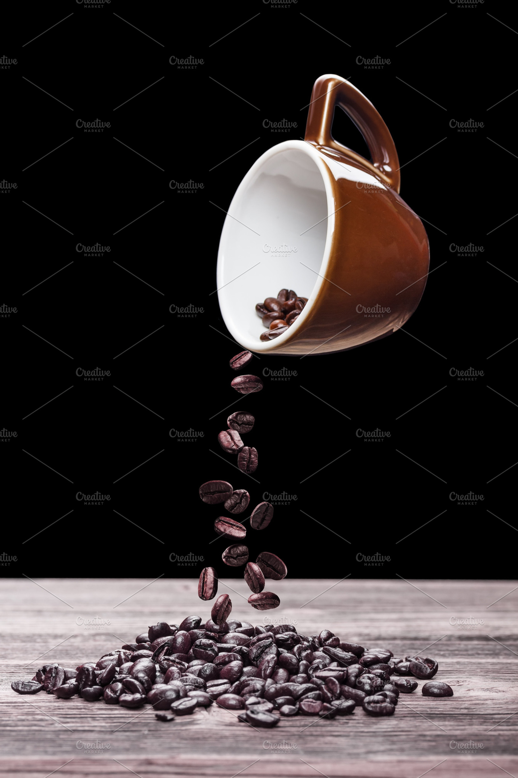 Pouring Coffee Beans