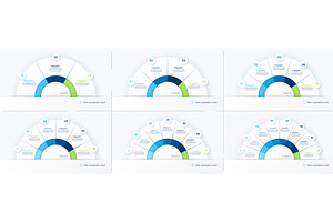 Vector round infographic chart
