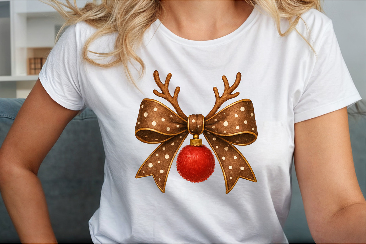Christmas Coquette Bows PNG, an Illustration by Sublimation Artist (Photo 3 of 9)
