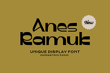 Anes Ramuk - Modern Display Font