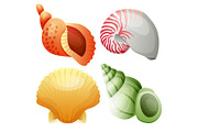 sea shell and star fish icon element, an Object Graphic by Propylparaben (Thumbnail 4 of 5)