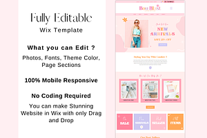 Wix Website Template-eCommerce Store