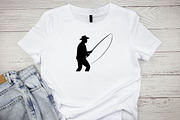 Fishing Silhouette SVG, an Object Illustration by newminddesign (Thumbnail 2 of 10)
