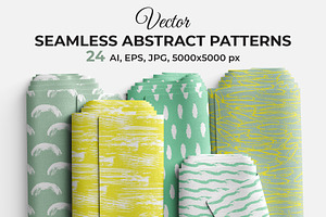 Vector Seamless Abstract Patterns