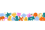Geometric shapes set + backgrounds, an Object Illustration by PaperTrident (Thumbnail 3 of 6)