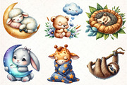 Sleepy Animals,Sweet Dreams Sign PNG, an Illustration by Pixels.Craft (Thumbnail 3 of 7)