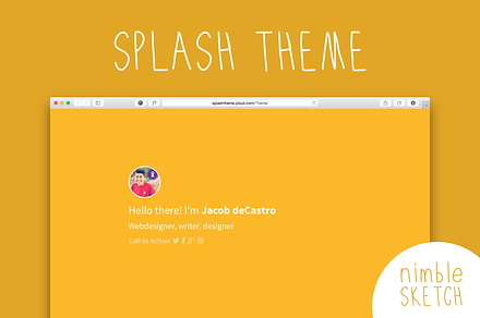 Splash Personal Landing Page