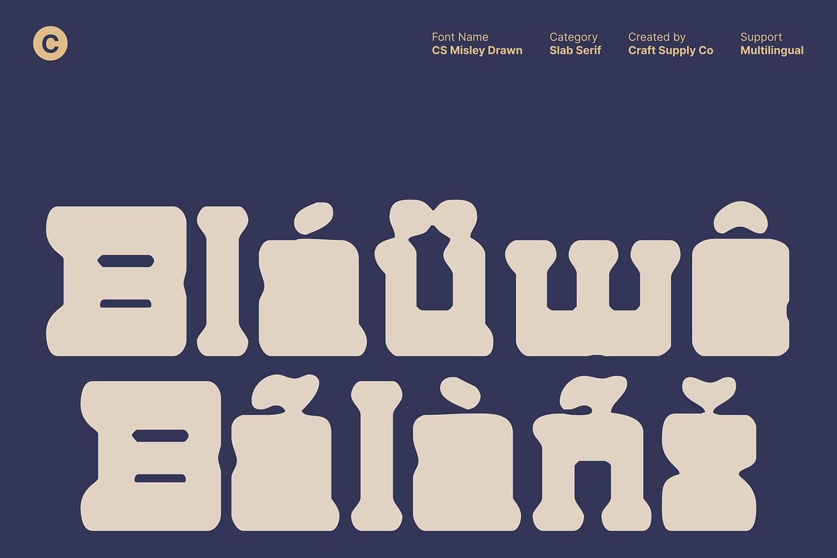 CS Misley Drawn, a Slab Serif Font by Craft Supply Co. (Photo 6 of 8)