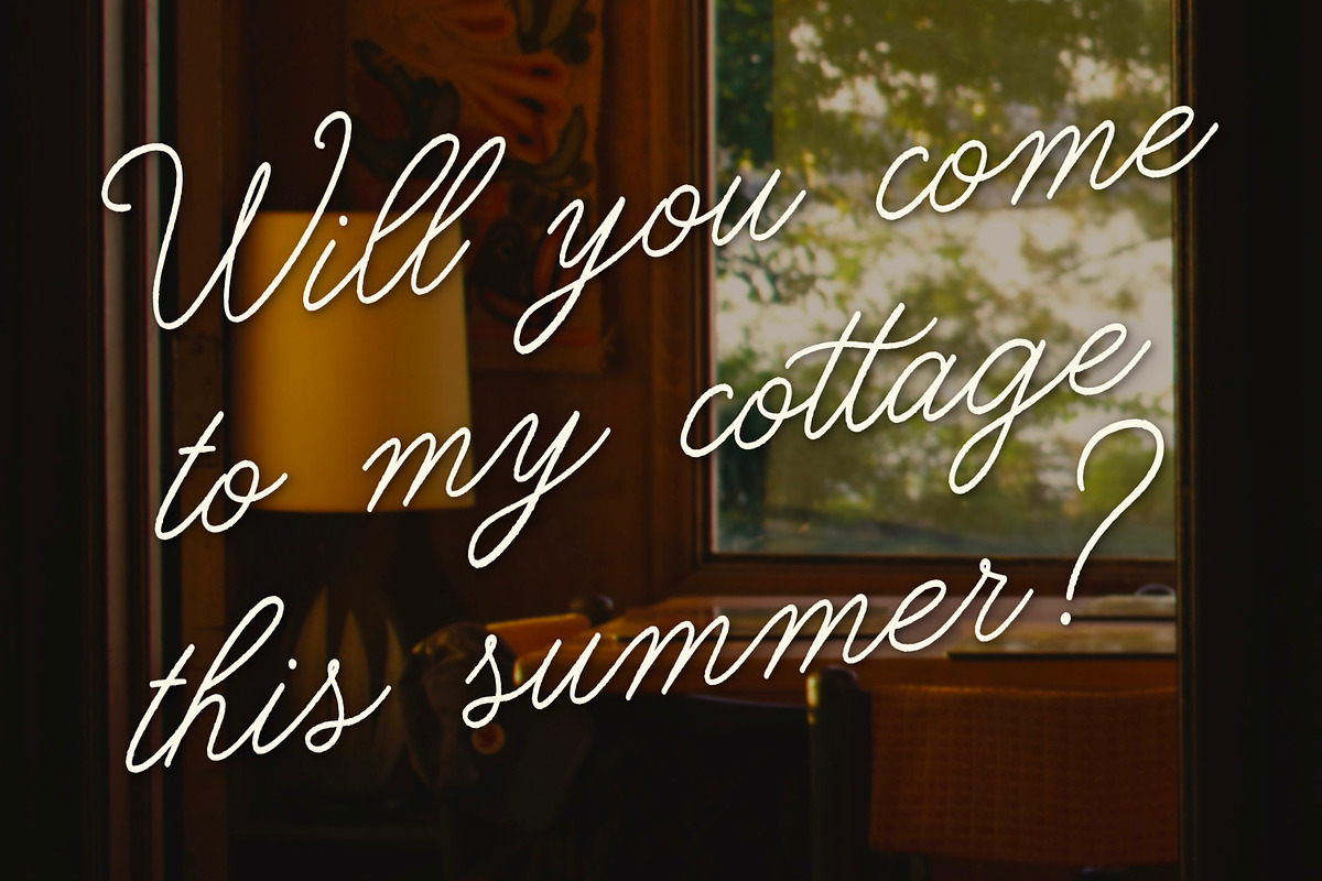 Cottage Kiss Handwritten Script Font, a Script Font by The Creative Bix (Photo 4 of 9)
